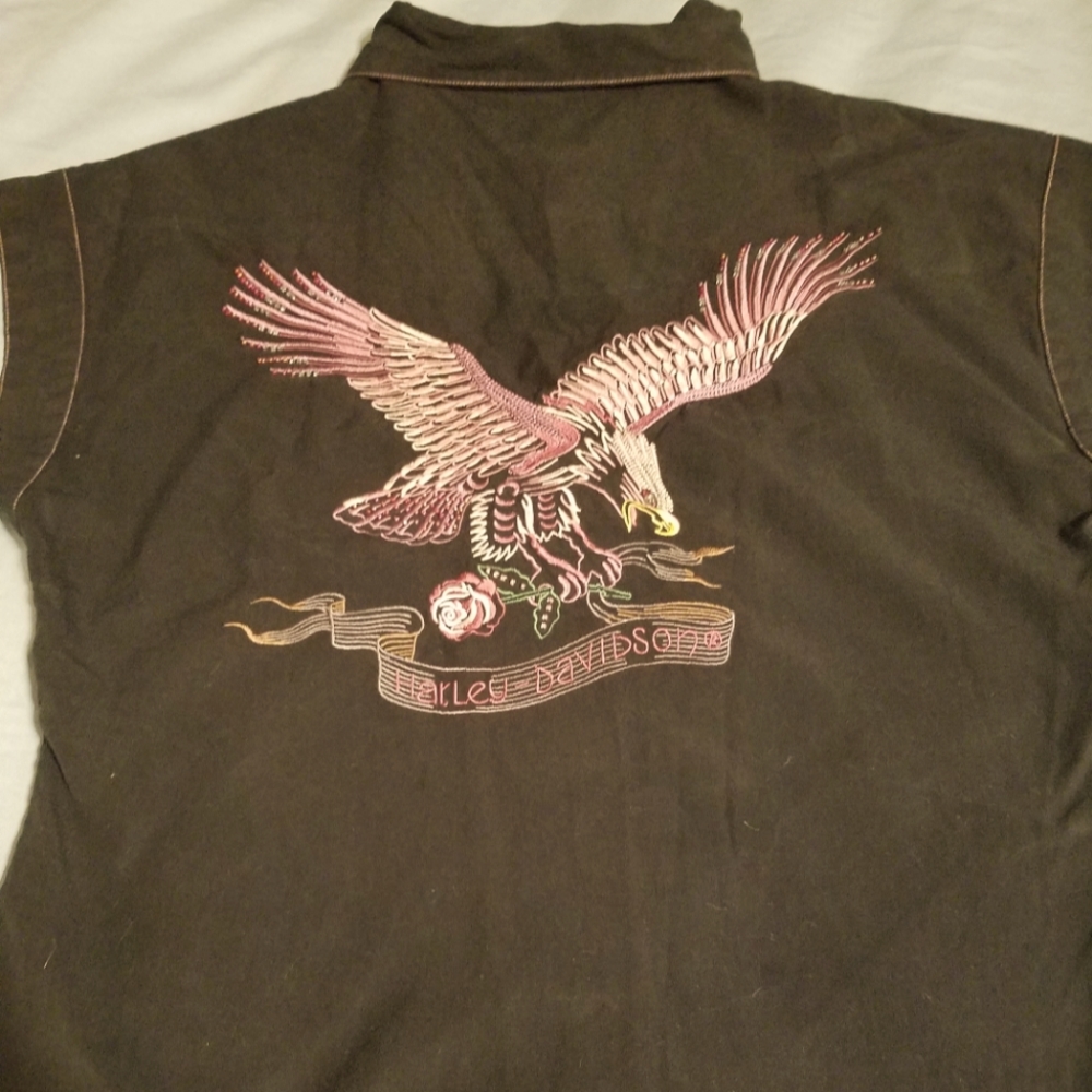 Harley Davidson button up shirt